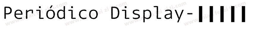 Periódico Display字体转换